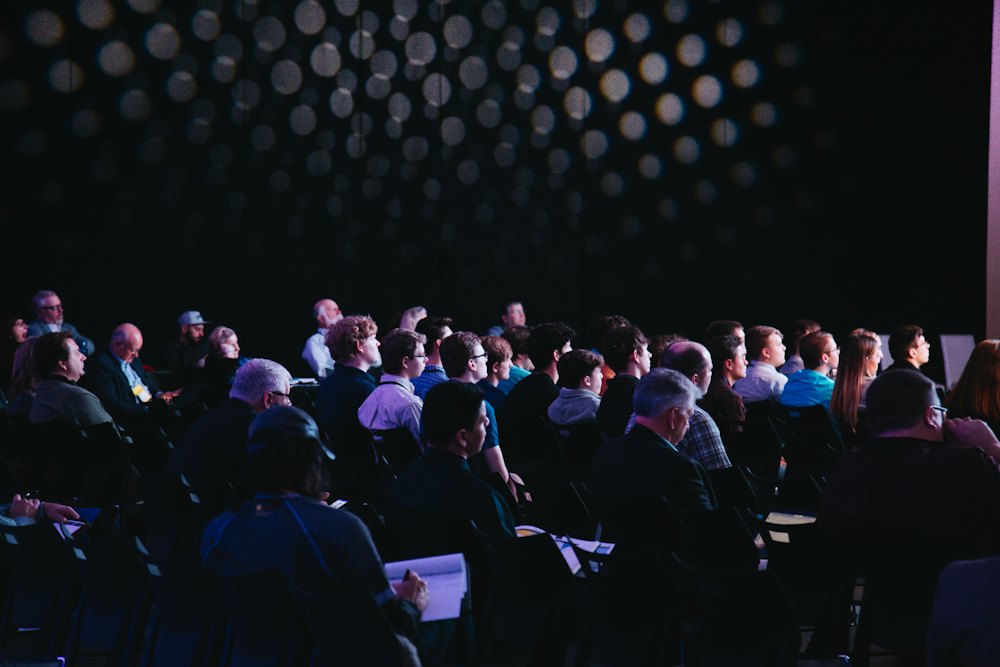 Audience at an event